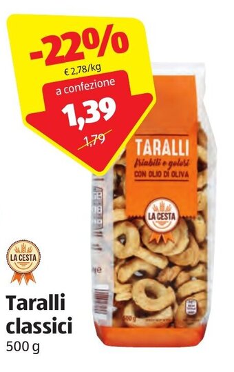 ALDI La Cesta Taralli classici 500 g offerta