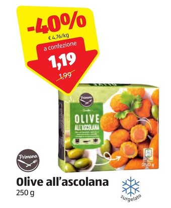 ALDI Primana Olive all'ascolana 250 g offerta