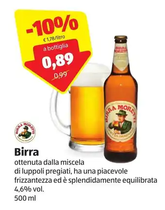 ALDI Birra ottenuta dalla miscela 500 ml offerta