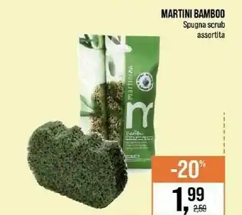 Caddy's Martini Bamboo Spugna Scrub offerta