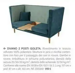 Maisons du Monde Divano 2 Posti Goleta offerta