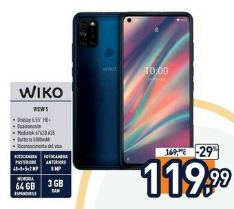 Unieuro Wiko View 5 offerta