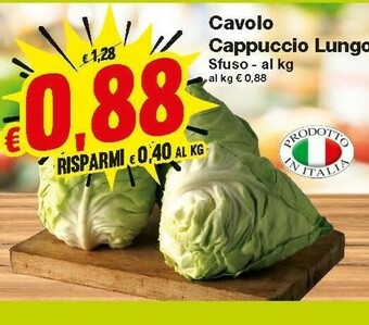 Prix Quality Cavolo Cappuccio Lungo offerta