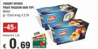 Crai Muller Fruit Passion Kiwi 125 G(ml) offerta