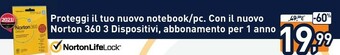 Unieuro Nortonlifelock Proteggi Il Tuo Nuovo Notebook/Pc offerta