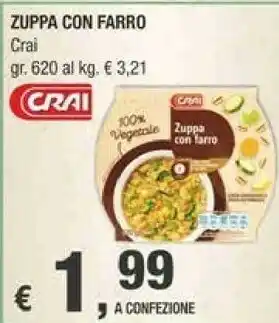 Crai Crai Zuppa Con Farro offerta
