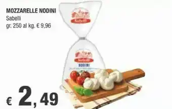 Crai Sabelli Mozzarelle Nodini 250g offerta
