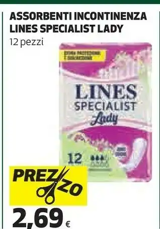 Lines Assorbenti Incontinenza Specialist Lady