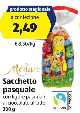 ALDI Monarc Sacchetto pasquale 300 g offerta