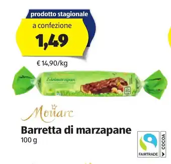 ALDI Monarc Barretta di marzapane offerta