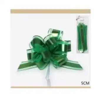Coccarda verde 5x8cm