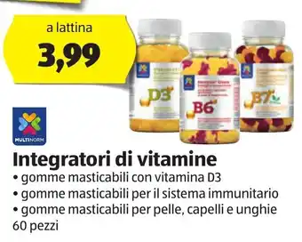 ALDI Multinorm Integratori di vitamine 60 pezzi offerta