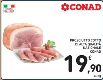 Conad Conad Prosciutto Cotto Di Alta Qualità Nazionale offerta