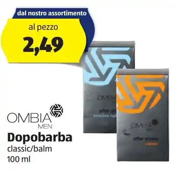 ALDI Ombia Men Dopobarba classic/balm 100 ml offerta