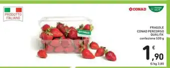 Conad Conad Fragole Percorso Qualità confezione 500 g offerta