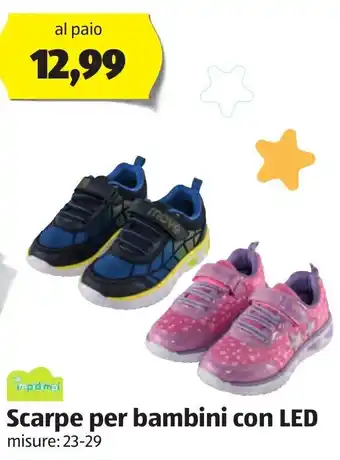 ALDI Scarpe per bambini con LED 23-29 offerta