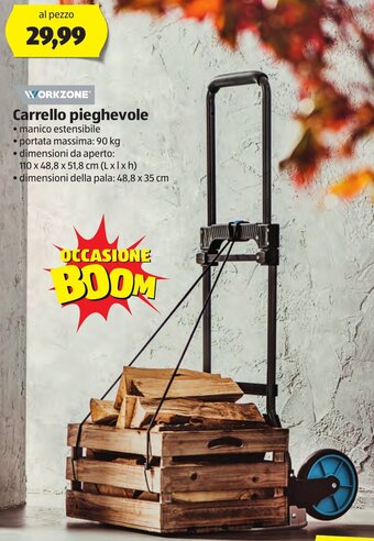 ALDI Workzone Carrello pieghevole offerta