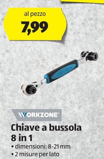 workzone Chiave a bussola 8 in 1