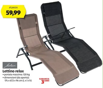 ALDI belavi Lettino relax offerta