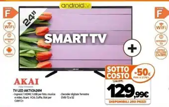 Expert Akai TV LED AKTV2426M offerta
