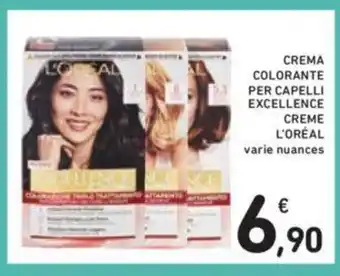 Conad L'Oréal Crema Colorante Per Capelli Excellence Creme varie nuances offerta