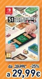 Unieuro Nintendo 51 Worldwide Games Switch offerta