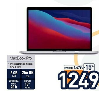 Unieuro Apple Macbook Pro offerta