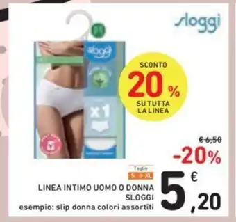 Conad Sloggi Linea Intimo Uomo O Donna esempio: slip donna colori assortiti offerta