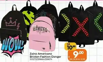 Orizzonte Brixton Zaino Americano Fashion / Danger offerta