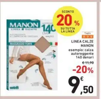 Conad Linea Calze Manon esempio: calza autoreggente 140 denari offerta