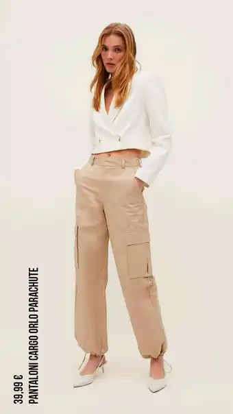 Pantaloni cargo orlo parachute