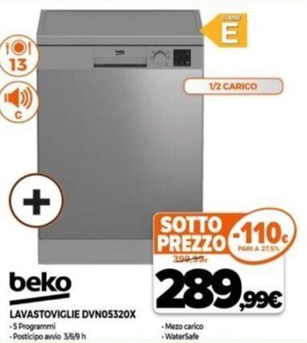 Expert Beko Lavastoviglie DVN05320X offerta