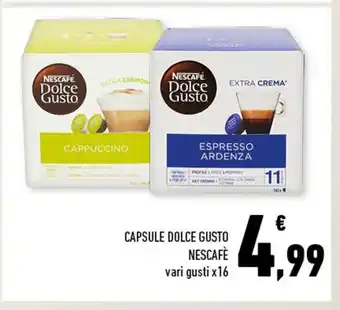 Conad Nescafè Capsule Dolce Gusto vari gusti x 16 offerta