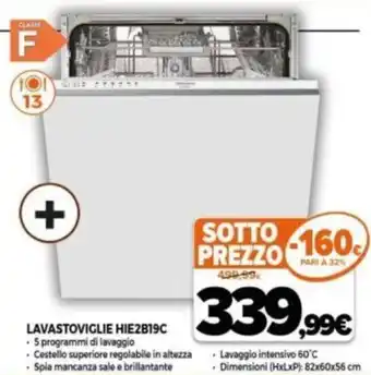 Expert Lavastoviglie HIE2B19C offerta