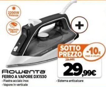 Expert Rowenta Ferro a Vapore DX1530 offerta