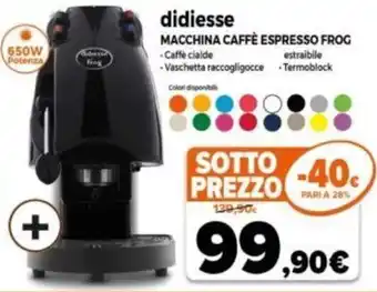 Expert didiesse Macchina Caffè Espresso Frog offerta