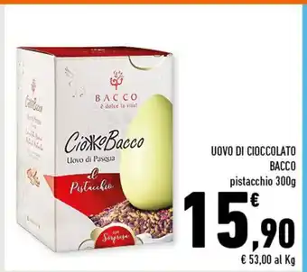 Conad Uovo Di Cioccolato Bacco pistacchio 300 g offerta