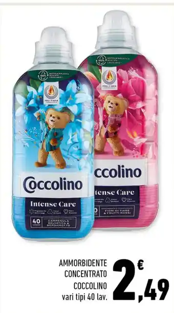 Conad Coccolino Ammorbidente Concentrato vari tipi 40 lav. offerta