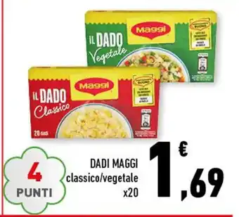 Conad Maggi Dadi classico/vegetale x 20 offerta