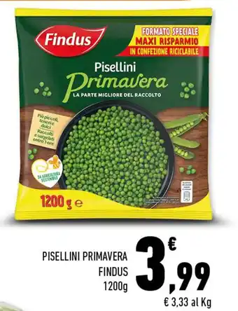 Conad Findus Pisellini Primavera 1200 g offerta