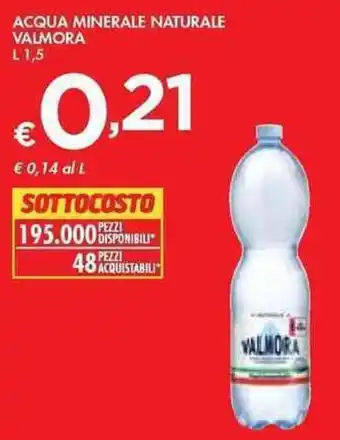 Bennet Valmora Acqua Minerale Naturale 1,5 l offerta