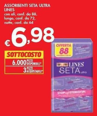 Bennet Lines Assorbenti Seta Ultra offerta