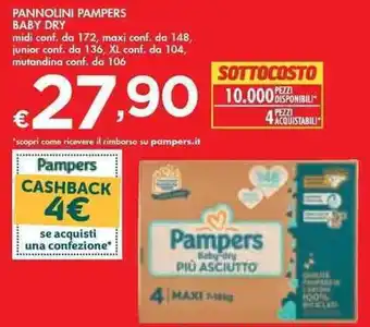 Bennet Baby Dry Pannolini Pampers offerta
