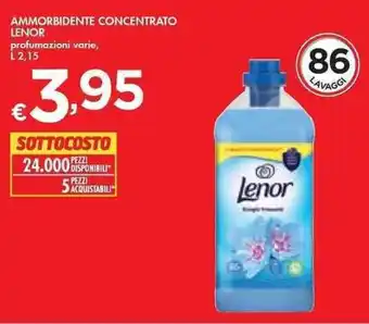 Bennet Lenor Ammorbidente Concentrato 25 profumazioni varie 2,15 l offerta