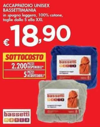 Bennet Accappatoio Unisex Bassettimania offerta