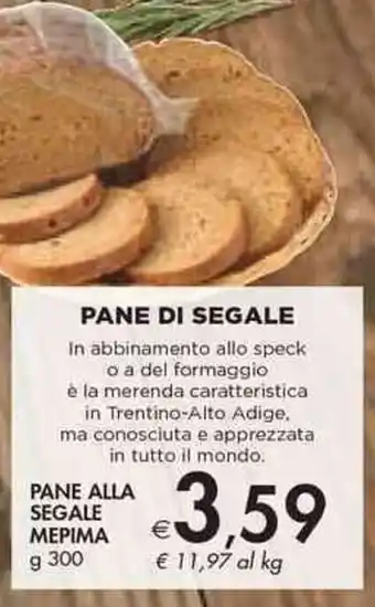 Bennet Pane di Segale 300 g offerta