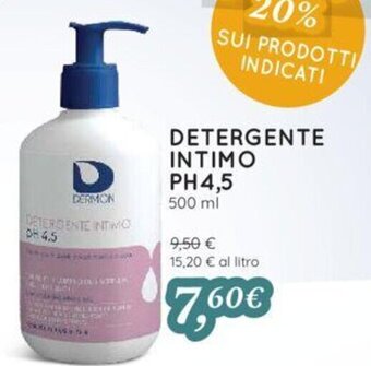 Coop Dermon Detergente Intimo PH 4,5 500 ml offerta