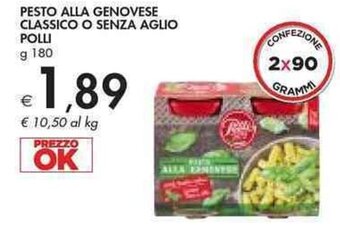 Bennet Pesto Alla Genovese Classico o Senza Aglio Polli g 180 offerta