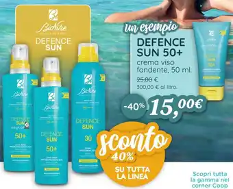 Coop BioNike Defence Sun 50+ Crema Viso Fondente 50 ml offerta