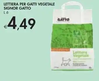 Signor Gatto Lettiera per Gatti Vegetale L 6